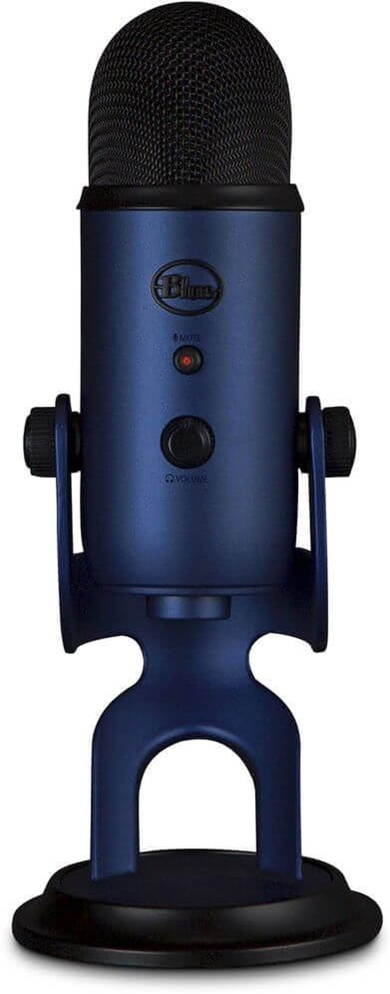Yeti USB Microphone for PC, Mac, Gaming, Recording, Streaming, Podcasting, Studio and Condenser Mic with VO!CE Effects, 4 Pickup Patterns, Plug and Play - Midnight
